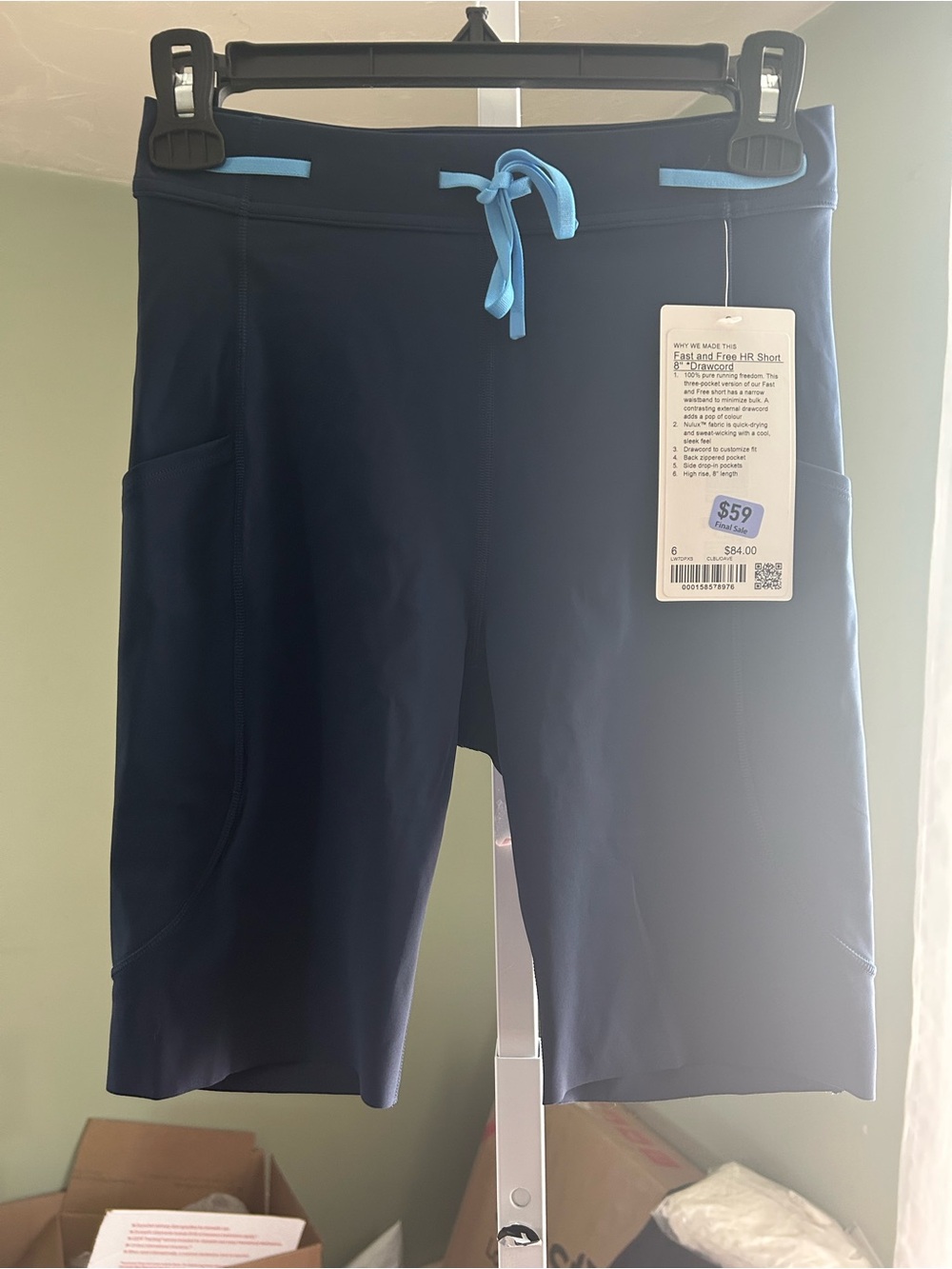 lululemon Fast & Free HR shorts in Navy